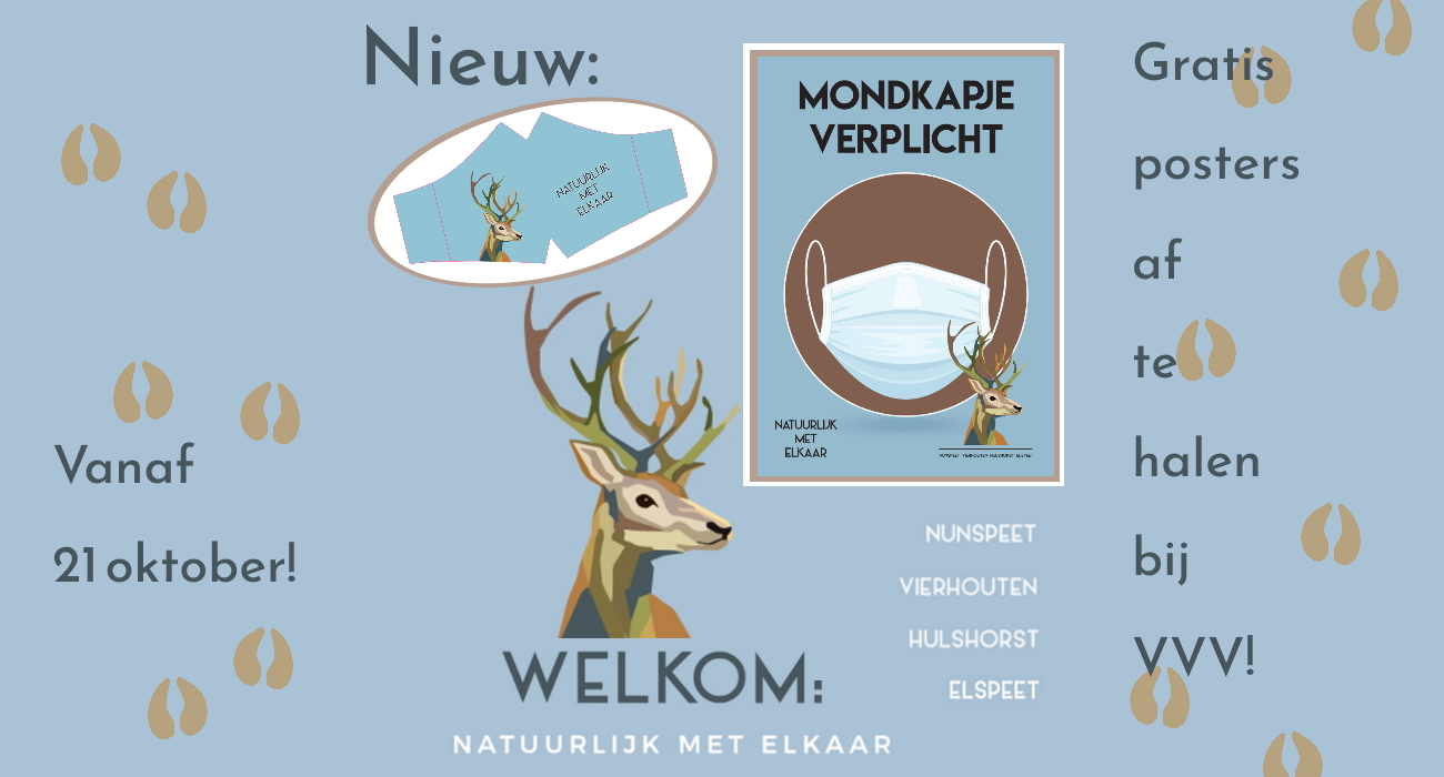 Nieuw mondkapje en posters