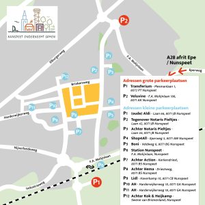 plattegrond parkeerplaatsen