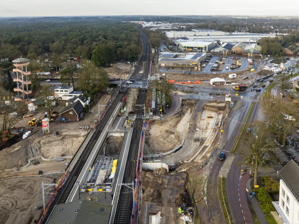 Luchtfoto Stationsomgeving februari 2025 - ©Hollandluchtfoto.nl