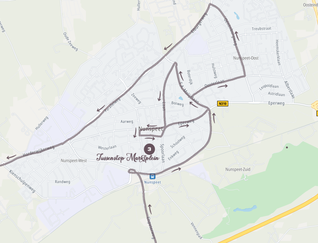 Route WinterLichtTour Nunspeet