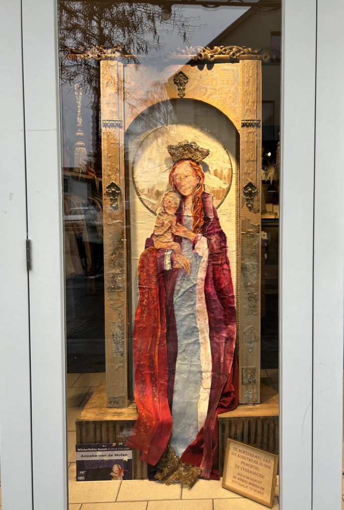 WinterLichte etalages buitenzijde closeup