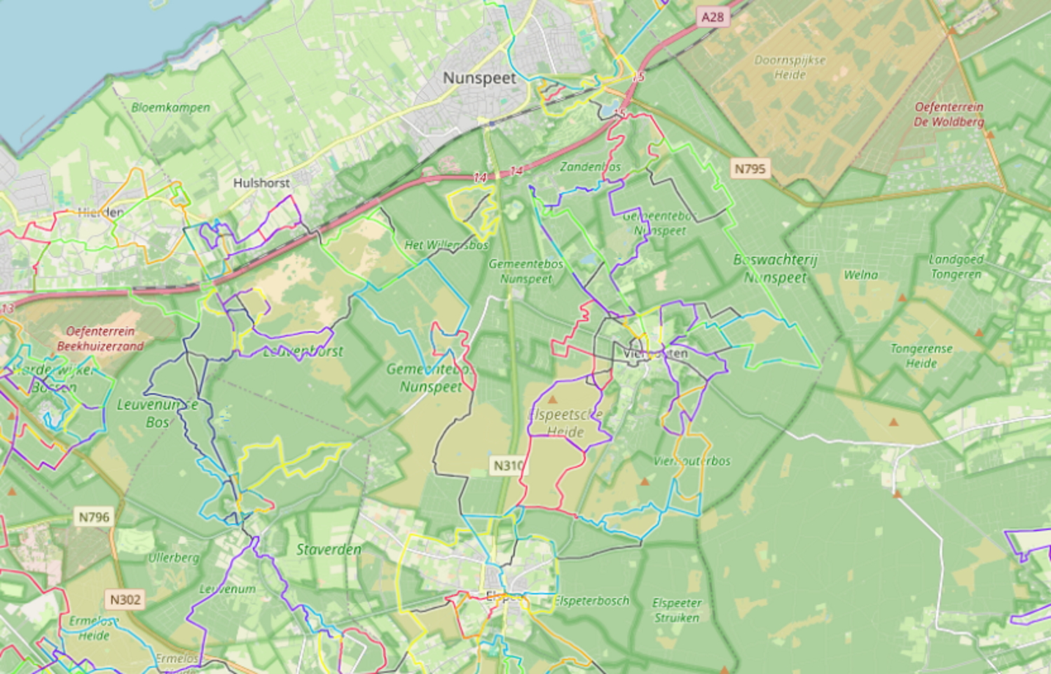 Wandelnetwerk afbeelding